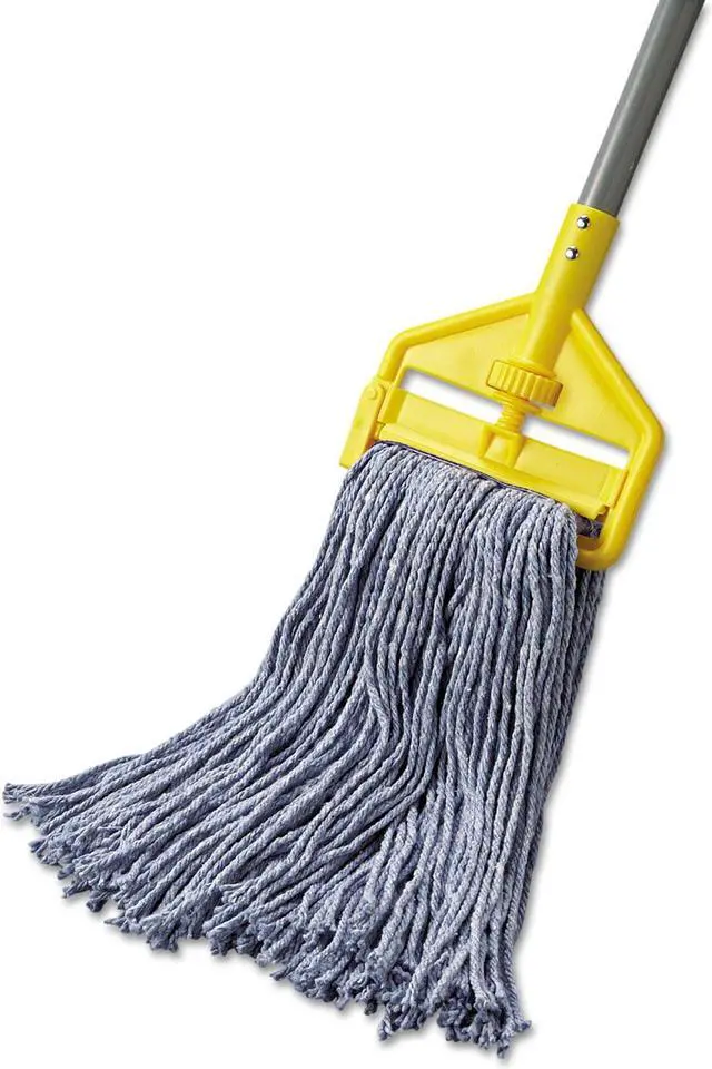 Alt view image 2 of 14 - Boardwalk Mop Head Standard Head Cotton/Synthetic Fiber Cut-End #20 Blue 12