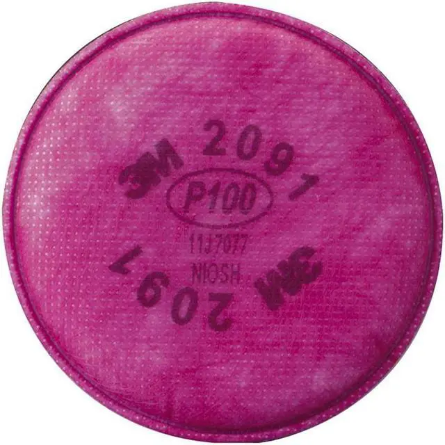 Alt view image 3 of 10 - 3M 07000 P100 Particulate 2091 Filter - 1 pair