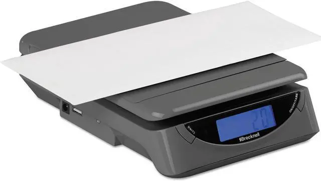 Alt view image 3 of 15 - Brecknell 25lb Electronic Postal Shipping Scale 8 x 6 Platform Gray PS25