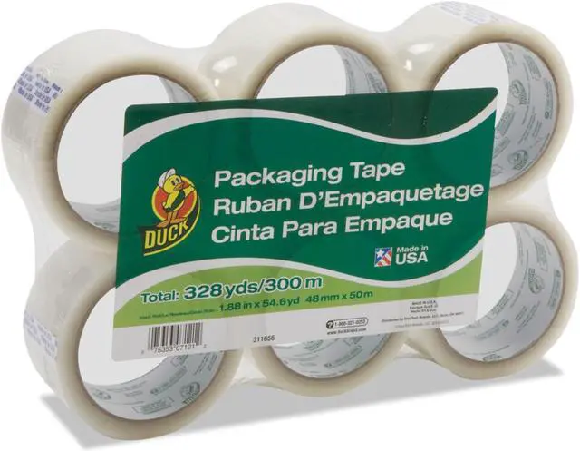Alt view image 9 of 13 - Commercial Grade Packaging Tape, 3" Core, 1.88" x 55 yds, Clear, 6/Pack