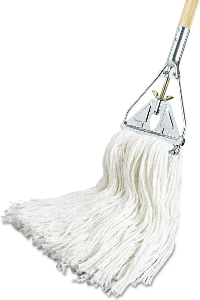 Alt view image 5 of 9 - Boardwalk Premium Cut-End Wet Mop Heads Rayon 16oz White 12/Carton 216RCT