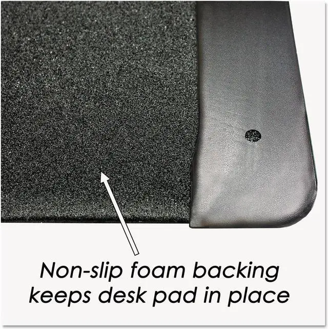 Alt view image 9 of 9 - Artistic Executive Desk Pad with Leather-Like Side Panels 36 x 20 Black 413861