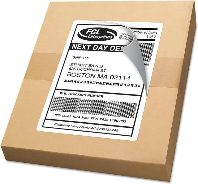 Alt view image 10 of 10 - Avery Shipping Labels w/TrueBlock Technology Laser/Inkjet 5.5 x 8.5 White 1000