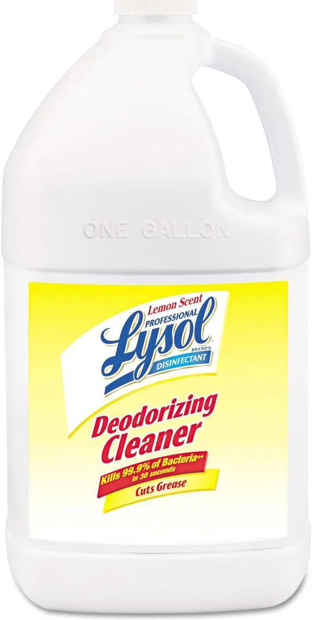 Alt view image 5 of 19 - Reckitt Benckiser 76334CT Professional LYSOL Brand Disinfectant Deodorizing Cleaner, 1 gal. Bottle, Concentrate, Lemon Scent