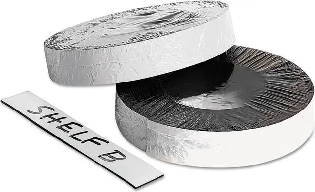 Alt view image 10 of 11 - Baumgartens Dry Erase Magnetic Label Tape White 1" x 50 ft. 66151