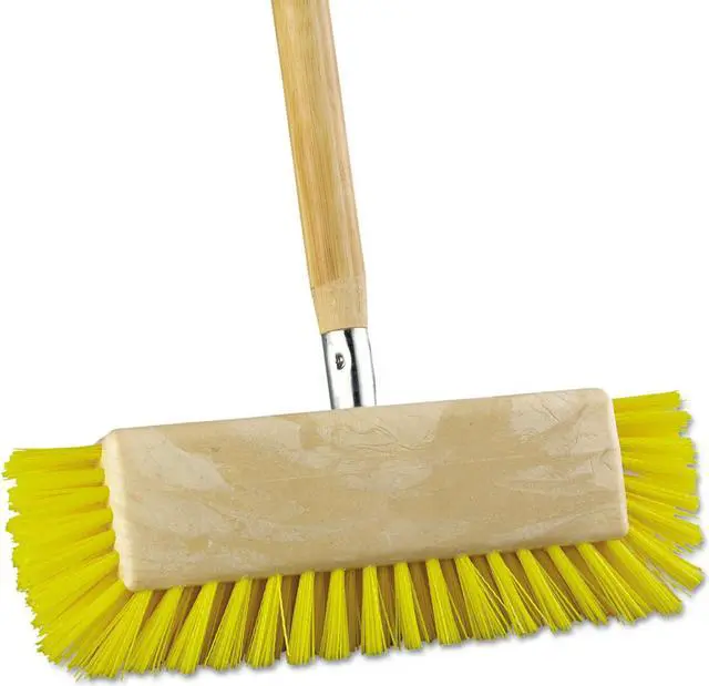Alt view image 16 of 16 - Boardwalk Dual-Surface Scrub Brush Plastic Fill 10" Long Yellow 3410