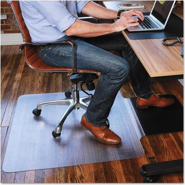 Alt view image 18 of 19 - ES Robbins Sit Stand Mat Carpet or Hard Floors 36 x 53 Clear/Black ESR184612