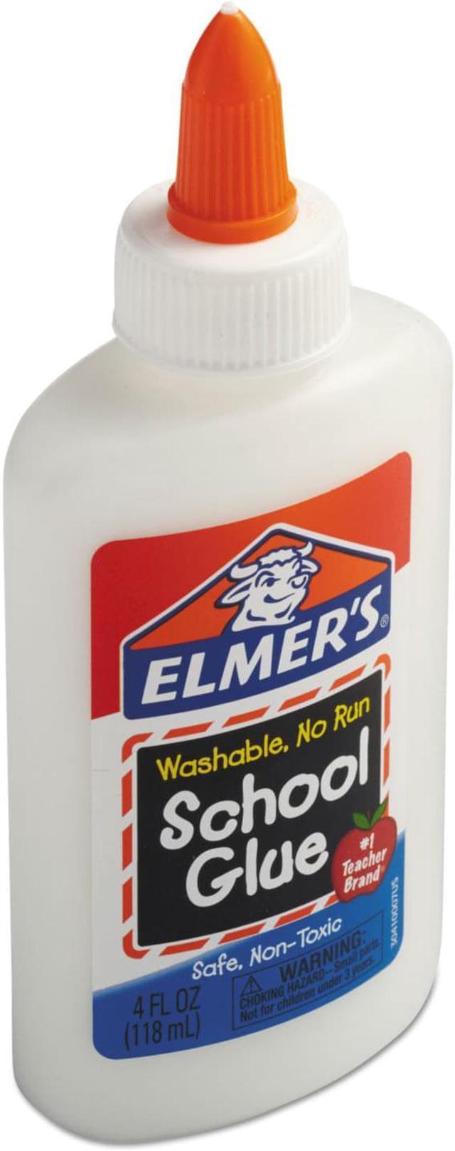 Elmers School Glue, Washable, No Run - 4 fl oz