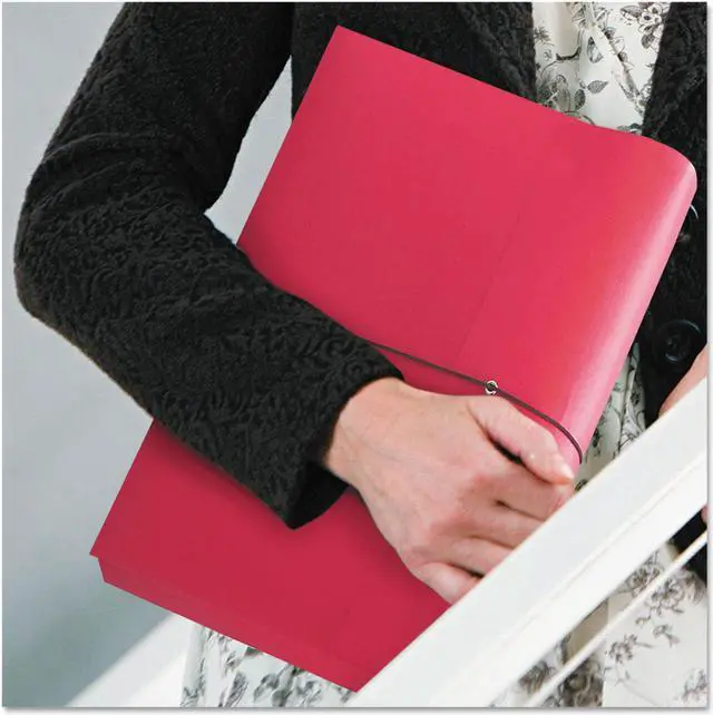 Alt view image 13 of 13 - Smead 2" Exp Wallet with String Letter Red 10/BX 77205