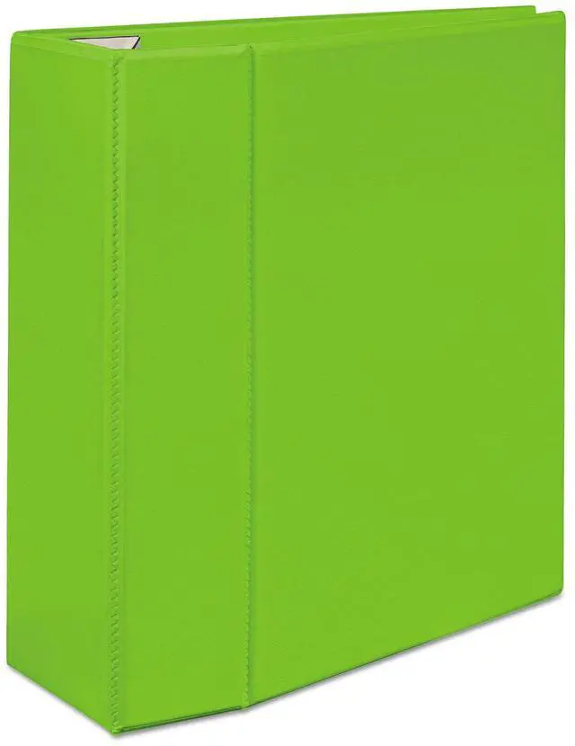 Alt view image 9 of 13 - Avery Heavy-Duty View Binder w/Locking EZD Rings 5" Cap Chartreuse 79815