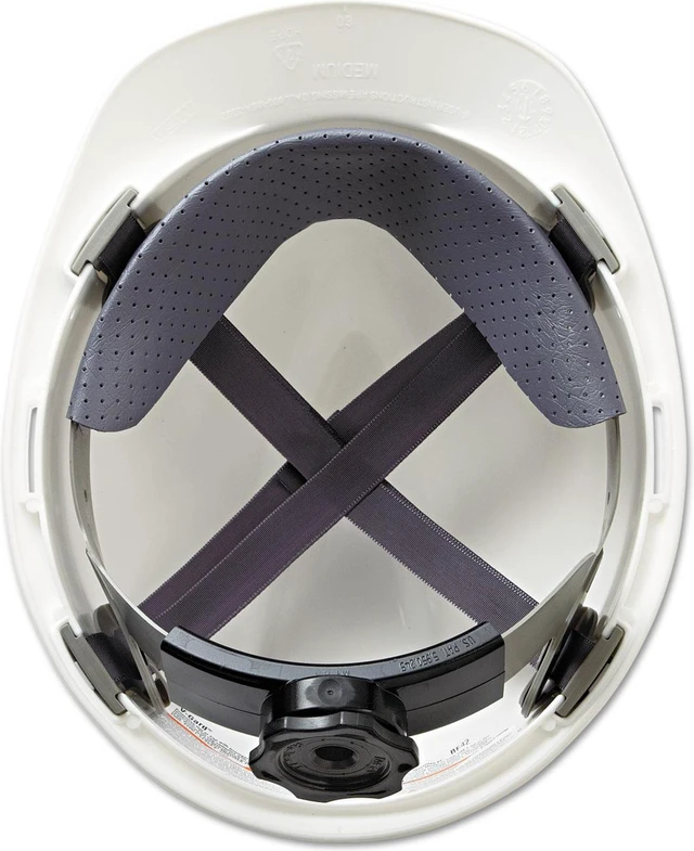 Alt view image 13 of 14 - MSA V-Gard Hard Hats Ratchet Suspension Size 6 1/2 - 8 White 475358