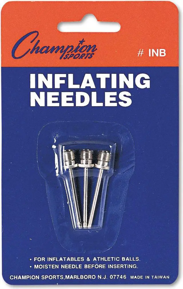 Alt view image 7 of 7 - Nickel-Plated Inflating Needles for Electric Inflating Pump, 3/Pack INB