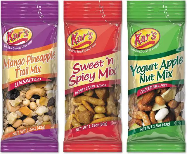 Alt view image 2 of 15 - Kar'S Trail Mix Variety Pack Assorted Flavors 24/Box SN08361