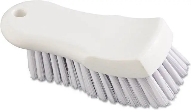 Alt view image 11 of 11 - Boardwalk Scrub Brush White Polypropylene Fill 6" Long White FSCBWH