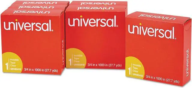 Alt view image 11 of 15 - Universal 83410 Invisible Tape  3/4   x 28 Yards  1 in.Core  Clear  Six per Box