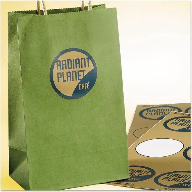 Alt view image 16 of 20 - Avery Round Print-to-the-Edge Labels 2 1/2" dia Brown Kraft 225/PK 22808