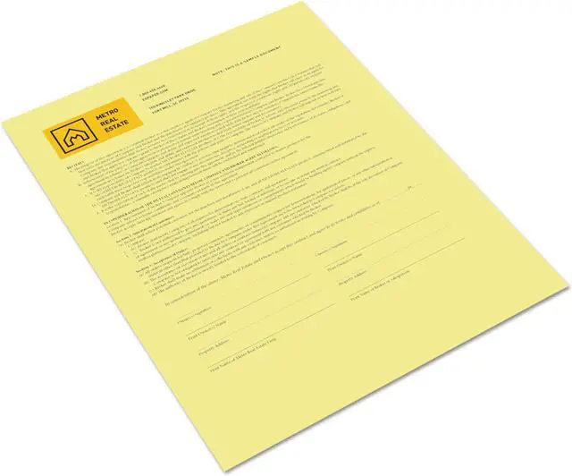 Main image of Xerox Bold Digital Carbonless Paper 8 1/2 x 11 Canary 500 Sheets/RM 3R12437