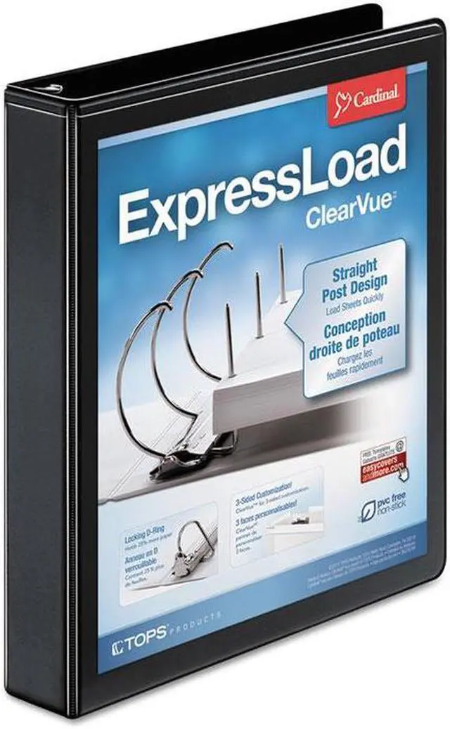 Alt view image 11 of 20 - Cardinal ExpressLoad ClearVue Locking D-Ring Binder - 12 EA/CT