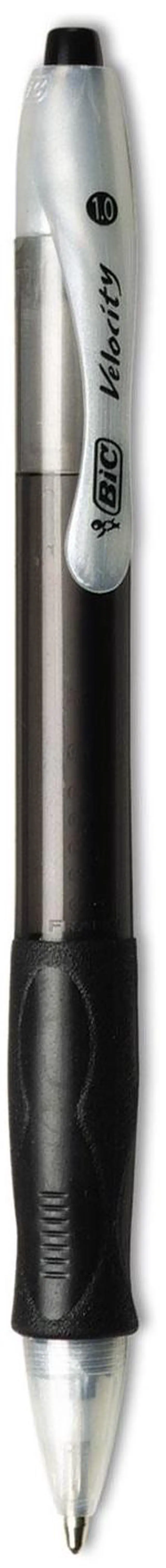Alt view image 14 of 17 - BIC Velocity Retractable Ball Pen Black Ink 1 mm 36/Pack VLG361BK