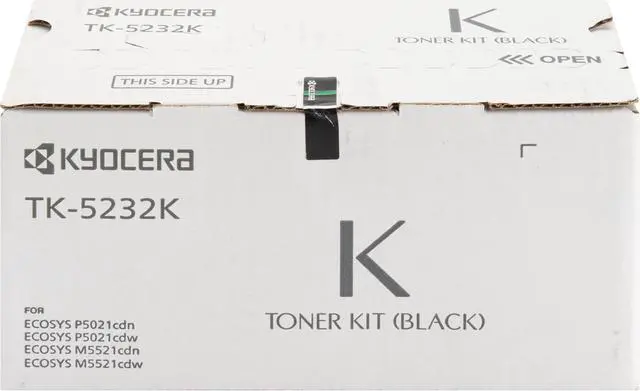 Alt view image 4 of 12 - Kyocera TK-5232K, TK5232K Black Toner Cartridge