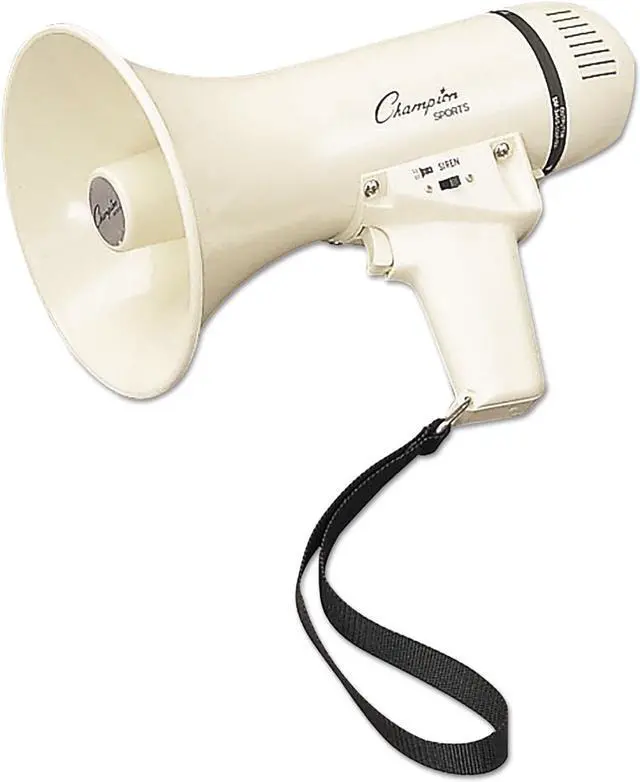 Alt view image 5 of 5 - Megaphone, 4-8W, 400 Yard Range, White MP4W