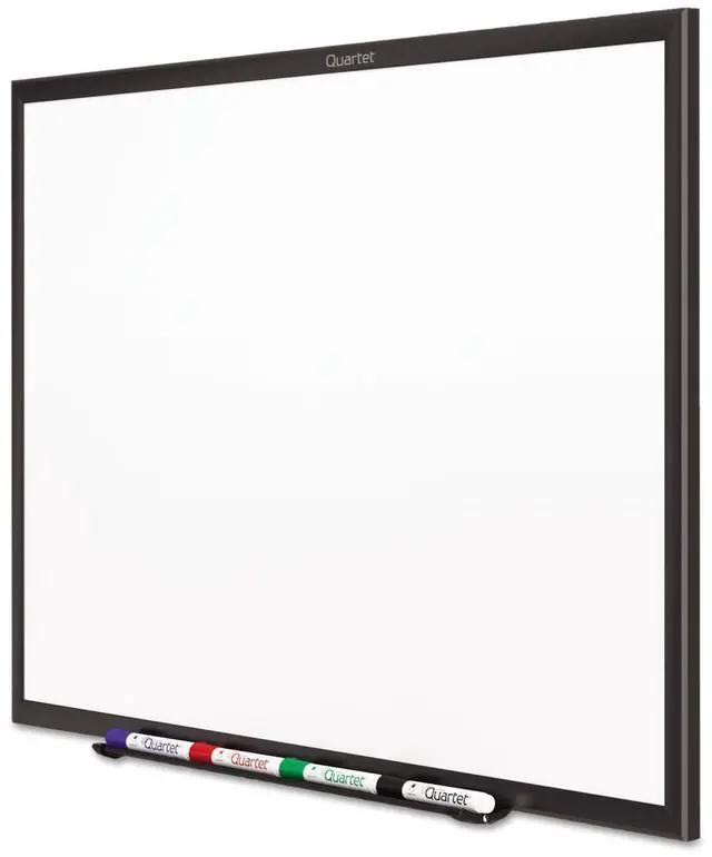 Alt view image 15 of 17 - Quartet S534B Prestige 2 DuraMax Porcelain Magnetic Whiteboards, Mahogany Finish Frame, 4' x 3'