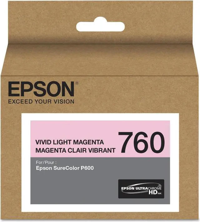 Alt view image 4 of 4 - EPSON PRINT T760620 T760 ULTRACHROME HD VIVID LIGHT MAGENTA