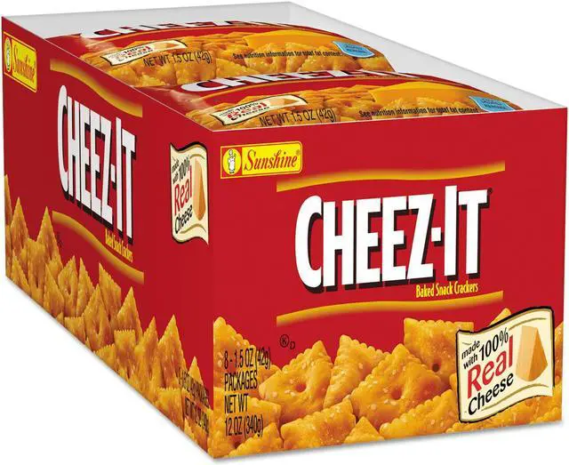 Alt view image 2 of 5 - Sunshine Cheez-it Crackers 1.5 oz Bag Reduced Fat 60/Carton 122264