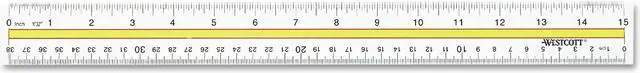 Alt view image 7 of 7 - Westcott Acrylic Data Highlight Reading Ruler With Tinted Guide 15" Clear 10580