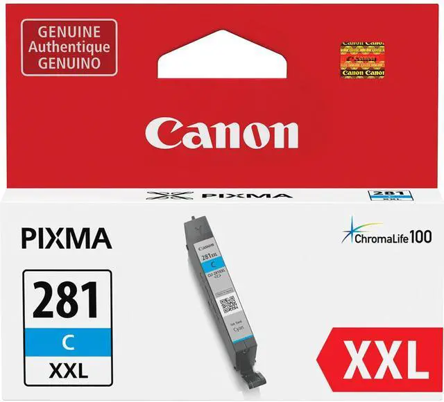 Alt view image 4 of 13 - Canon Cli-281 Xxl Ink Cartridge - Cyan