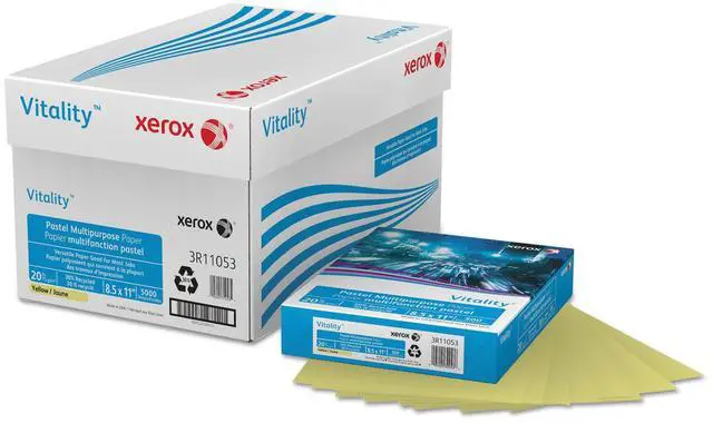 Main image of Xerox Vitality Pastel Multipurpose Paper 8 1/2 x 11 Yellow 500 Sheets/RM 3R11053