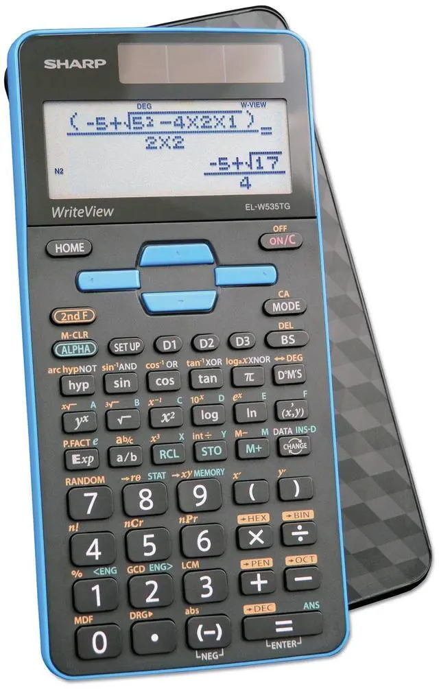 Alt view image 9 of 11 - Sharp EL-W535TGBBL Scientific Calculator 16-Digit LCD ELW535TGBBL