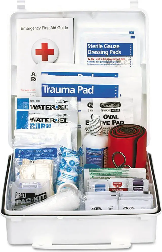 Alt view image 10 of 16 - ANSI 2015 Compliant  Class B Type III First Aid Kit for 50 People, 199 Pieces FAO90566
