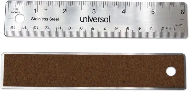 Alt view image 6 of 6 - Universal Stainless Steel Ruler Standard/Metric 6" 59026