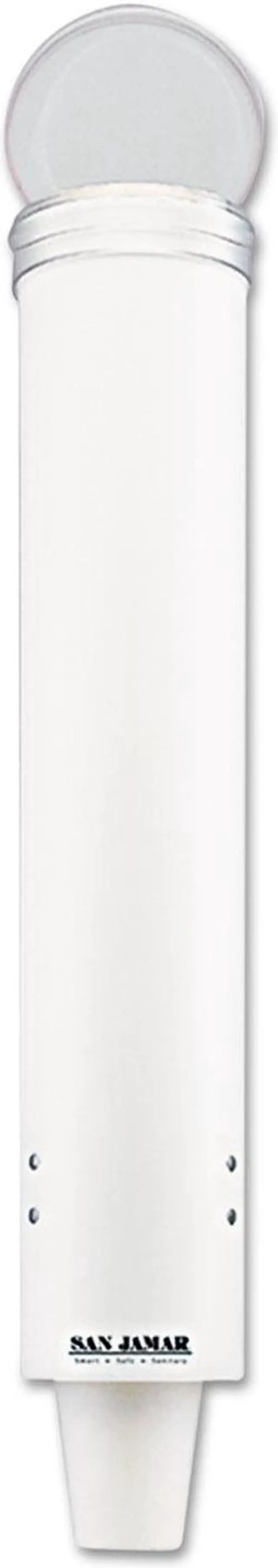 Main image of San Jamar Small Pull-Type Water Cup Dispenser White C4160WH