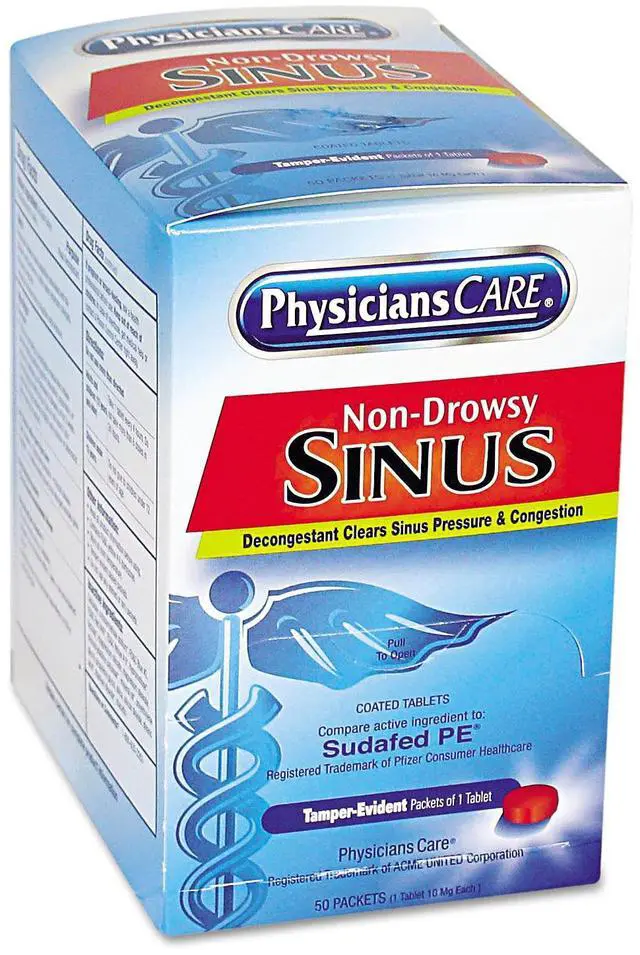 Alt view image 20 of 20 - PhysiciansCare First Aid,Sinus Tablet,Oe 90087