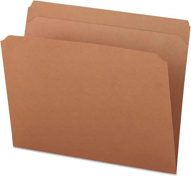 Alt view image 4 of 10 - UNIVERSAL Kraft File Folders Straight Cut Top Tab Letter Kraft 100/Box 16130