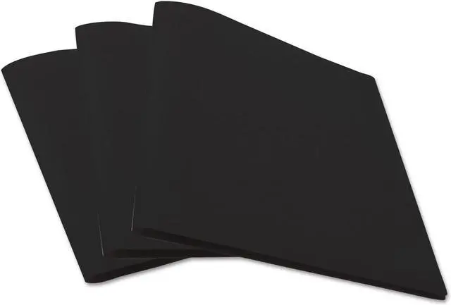 Alt view image 12 of 14 - Universal Two-Pocket Plastic Folders 11 x 8 1/2 Black 10/Pack 20540