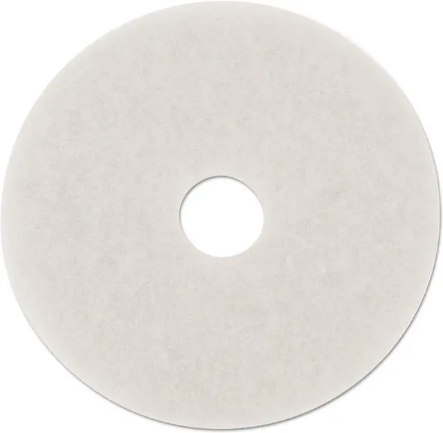 Main image of Boardwalk Standard Polishing Floor Pads 14" Diameter White 5/Carton 4014WHI