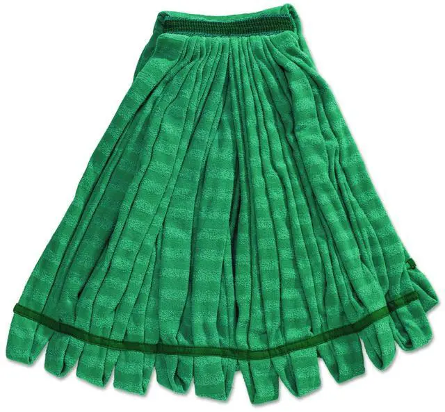 Alt view image 3 of 3 - Rubbermaid Commercial Tube Mop Microfiber Green Medium 5-in Green Headband T85206GRE