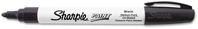 Alt view image 2 of 6 - Sharpie Permanent Paint Marker Medium Point Black 35549