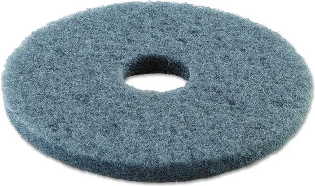 Alt view image 8 of 9 - Standard 14-Inch Diameter Scrubbing Floor Pads, Blue BWK4014BLU