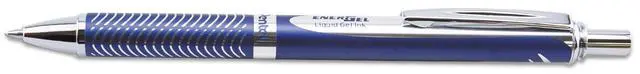 Alt view image 10 of 10 - EnerGel Alloy RT Gel Pen Retractable Medium 0.7 mm Black Ink Blue Barrel BL407CA