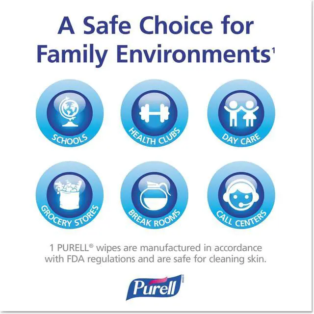 Alt view image 4 of 12 - Purell Premoistened Sanitizing Hand Wipes Individually Wrapped 5 x 7 1000/Carton