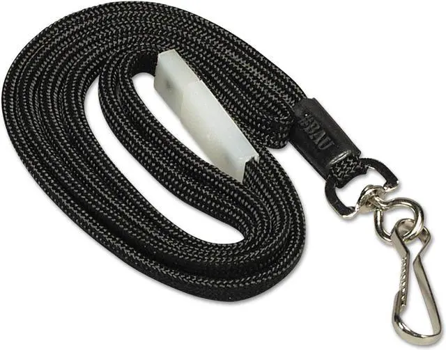Alt view image 19 of 20 - Baumgartens Breakaway Lanyard w/ Hook 36" Black 65509
