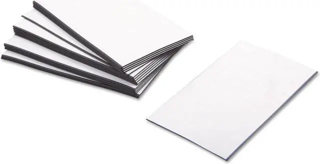 Alt view image 2 of 16 - Baumgartens Business Card Magnets 3 1/2 x 2 White Adhesive Coated 25/Pack 66200