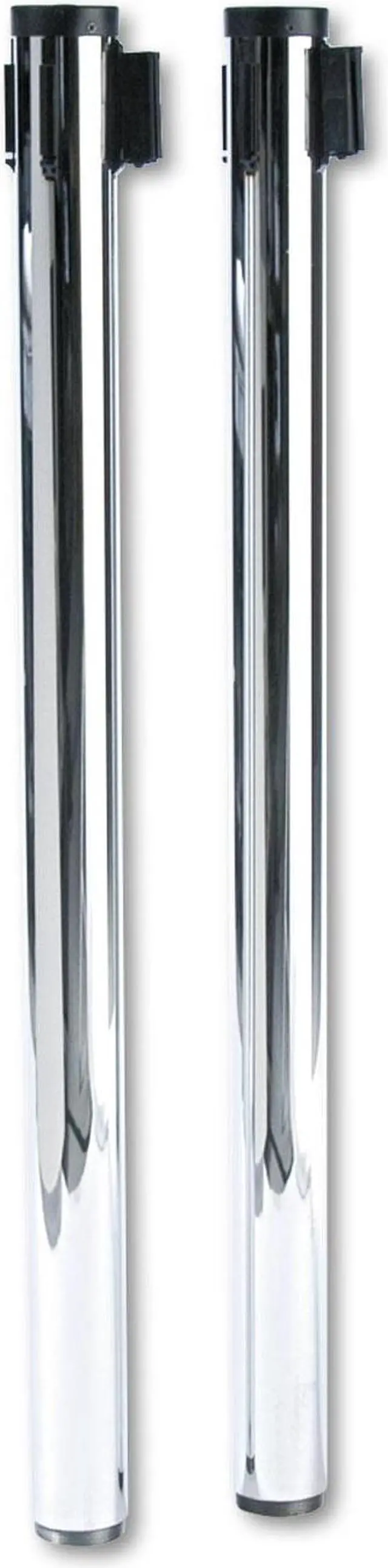 Alt view image 11 of 13 - Tatco 11500 Adjusta-Tape Crowd Control Stanchion Posts  Nylon  40   High  Black  Two per Box
