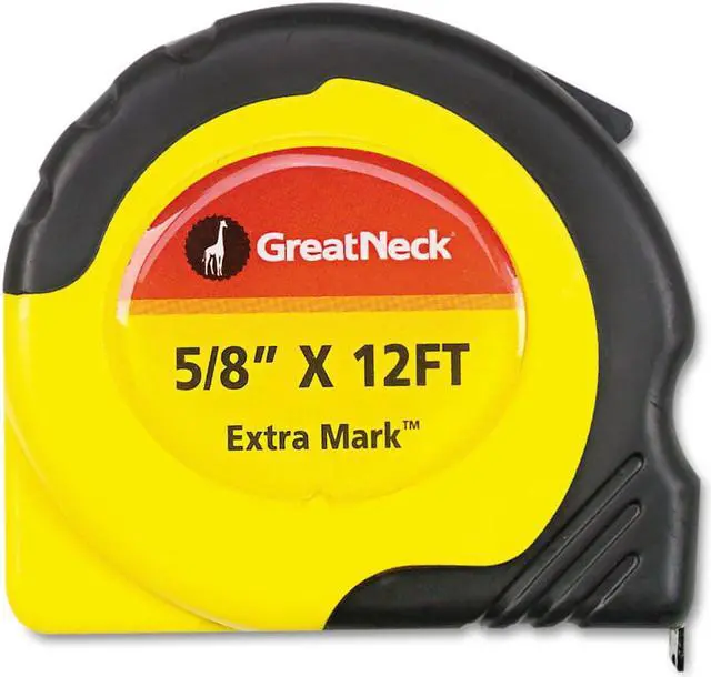 Alt view image 5 of 6 - Great Neck ExtraMark Power Tape 5/8" x 12ft Steel Yellow/Black 95007