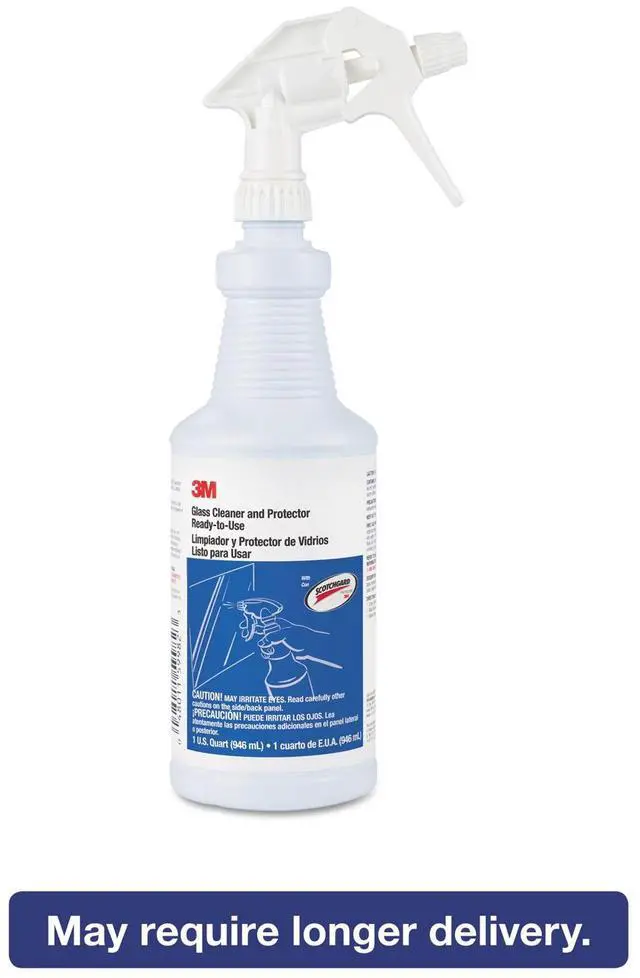 Alt view image 3 of 4 - 3M - 85788 - Ready-to-Use Glass Cleaner with Scotchgard, Apple, 32 oz Spray Bottle, 12/Ctn - OEM