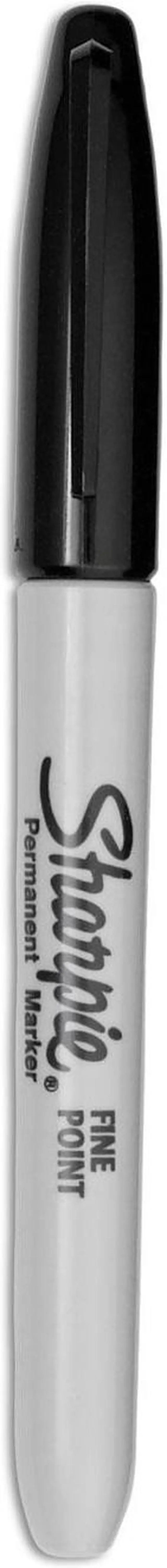 Alt view image 5 of 11 - Sharpie 30001EA, Fine Point Permanent Marker, Black, 1 Each.